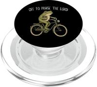Off to Praise The Lord Funny Christian Meme Frog Humor PopSockets PopGrip para MagSafe