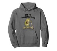 Off to Praise The Lord Funny Christian Meme Frog Humor Sudadera con Capucha