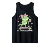 Off To Regular Emociones Funny Frog Meme Salud Mental Camiseta sin Mangas