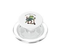 Off to Teach 4th Grade Teacher Frog Funny Back to School PopSockets PopGrip para MagSafe