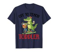 Off To Teach - Escuela de Scooter para Maestros de cocodrilo Camiseta