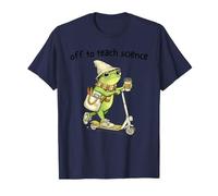 Off to Teach Science Funny Teacher Frog Back to School Humor Camiseta