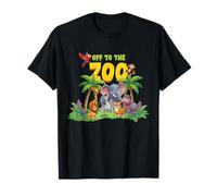 Off To The Zoo Animales Zoo Party Jungle Zoo Cumpleaños Camiseta
