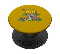 Off To The Zoo Animales Zoo Party Jungle Zoo Cumpleaños PopSockets PopGrip Adhesivo