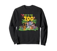 Off To The Zoo Animales Zoo Party Jungle Zoo Cumpleaños Sudadera