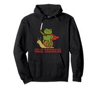 Off to Wrangle My Feral Grandkids Medieval Frog Sudadera con Capucha