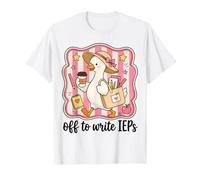 Off To Write IEPs Teacher Goose Back To School Camiseta