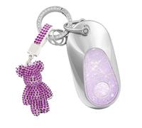 OFF WE GO Carcasa Funda con Mercedes Benz Mando Llave Coche con Llaveros TPU Funda Carcasa Llave Coche Compatible con Class C W206 Class S W223 GLC X254 EQS V297 EQE V295 Carcasa Mando, Púrpura