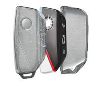 OFF WE GO Funda Llave Coche Carcasa Mando para BMW X1 X4M X5 X6 X7 2er 3er 5er 7er iX/i4/i7 XM Casos de la Cubierta de Llave TPU Funda Tarjeta Llave, Negro