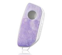 OFF WE GO Funda Llave Coche Carcasa Mando para BMW X1 X4M X5 X6 X7 2er 3er 5er 7er iX/i4/i7 XM Casos de la Cubierta de Llave TPU Funda Tarjeta Llave, Morado