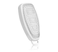 OFF WE GO Funda Llave Coche Carcasa Mando para Ford Fiesta IV Focus III Kuga Galaxy Fusion Mondeo IV B-Max Grand C-Max S-Max Mk2 Mk3 Mk4 Casos de la Cubierta de Llave TPU Funda Tarjeta Llave, Blanco
