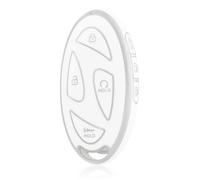 OFF WE GO Funda Llave Coche Carcasa Mando para Hyundai Grandeur Grand Prix GN7 Ioniq 6 Kona 2023 2024 Casos de la Cubierta de Llave TPU Funda Tarjeta Llave, Plata Blanca