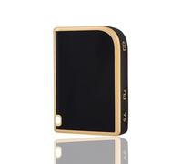 OFF WE GO Funda Llave Coche Carcasa Mando para LYNK&CO 01 02 03 05 06 01 09 Casos de la Cubierta de Llave TPU Funda Tarjeta Llave, Oro Negro