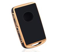 OFF WE GO Funda Llave Coche Carcasa Mando para Mazda 3 6 CX-30 CX-50 CX-60 CX-90 CX-4 CX-5 CX-8 CX-9 MX-5 MX-30 Casos de la Cubierta de Llave TPU Funda Tarjeta Llave, Oro Negro
