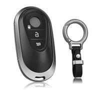 OFF WE GO Funda Llave Coche Carcasa Mando para Mercedes Benz C E G S W206 W223 GLC X254 EQS V297 EQE V295 S300 S350 S400 S450 Casos de la Cubierta de Llave con Llaveros TPU Funda Tarjeta Llave, Negro