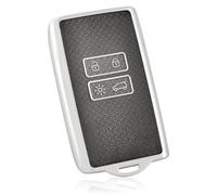 OFF WE GO Funda Llave Coche Carcasa Mando para Renault Clio Captur Dacia Duster Scenic Kadjar Megane Talisman Koleos Espace Zoe Arcan Casos de la Cubierta de Llave TPU Funda Tarjeta Llave, Negro