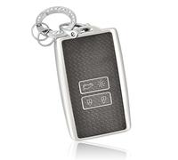 OFF WE GO Funda Llave Coche Carcasa Mando para Renault Clio Captur Dacia Duster Scenic Kadjar Megane Talisman Koleos Espace Zoe Arcan Casos Cubierta Llave TPU Funda Tarjeta Llave con Llaveros, Negro