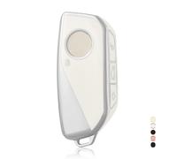 OFF WE GO Funda Llave Coche Carcasa para Mando con BMW X1 X4M X5 X6 X7 2er 3er 5er 7er iX/i4/i7 XM Casos de la Cubierta de Llave TPU Funda Tarjeta Llave, Plata Blanca