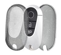 OFF WE GO Funda Llave Coche Carcasa para Mercedes Benz C E G S Classe W206 W223 GLC X254 EQS V297 EQE V295 S300 S350 S400 S450 S350L Casos de la Cubierta de Llave TPU Funda Tarjeta Llave, Negro