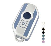 OFF WE GO Funda Llave Coche de Motocicleta Carcasa para Mando para BMW R1200GS R1250GS LC ADV R1200RT K1600 K1600B K1600GT F850GS F750GS C400GT F900R F900XR Casos de la Cubierta de Llave, Plata Azul
