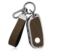 OFF WE GO Funda Llave Coche de Piel Compatible con BMW X1 X4M X5 X6 X7 2er 3er 5er 7er iX/i4/i7 XMX Carcasa Mando con Llaveros, Marrón