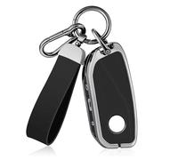 OFF WE GO Funda Llave Coche de Piel Compatible con BMW X1 X4M X5 X6 X7 2er 3er 5er 7er iX/i4/i7 XMX Carcasa Mando con Llaveros, Negro