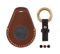 OFF WE GO Funda Llave de Piel Motocicleta Carcasa Mando para Harley Davidson Casos Cubierta Llave con Llaveros Funda Tarjeta Llave de Motocicleta, Marrón