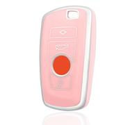 OFF WE GO Funda para Llave Coche con BMW Carcasa para Mando Compatible con 1 2 3 4 5 6 7 Series X3 X4 M2 M3 M4 M5 M6 F10 F11 F20 F21 Funda para Tarjeta de Llave, Plata Polvo