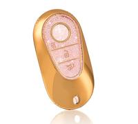 OFF WE GO Funda para Llave Coche con Mercedes Benz Mando Llave Coche TPU Carcasa Funda Compatible con Class C W206 Class S W223 GLC X254 EQS V297 EQE V295 Carcasa para Mando con Hombre Mujer, Rosa