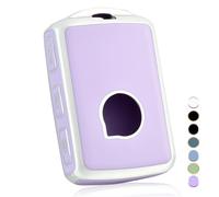 OFF WE GO Funda para Llave Coche con Volvo Carcasa para Mando Compatible con C30 S60 S80 S90 V60 V70 V90 XC40 XC60 XC70 XC90 S60L T5 T6 T8 4 Botones TPU Funda para Tarjeta de Llave, Plata Morado
