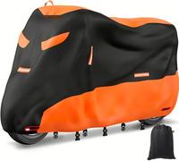 OFF WE GO Funda Protectora para Moto Exterior e Interior 210D Oxford con Tiras Reflectantes, Impermeable, Protección UV, Antipolvo para Motocicleta, Scooter, Vespa - 275x105x125cm