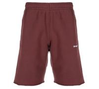 Off-White Diag Helvetica Burgundy Sweat Shorts