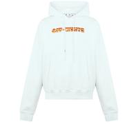 Off-White Orange Metal Arrow Logo Skate White Hoodie