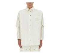 Off White- Sobrecamisa con logo de los 90- Shirts- Hombre- Blanco- S- Sobrecamisa con logo de los 90