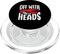off with their heads Diseño para un fanático de comer mariscos PopSockets PopGrip para MagSafe