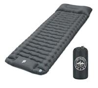 OFFASST Colchoneta isotérmica, colchón ultraligero para camping para adultos y niños, colchoneta hinchable para exterior, almohadilla para dormir para senderismo y playa con bomba de pie