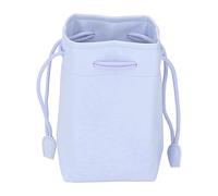 OFFAXE Bolsa con cordón de Cuero PU, Bolsa con cordón portátil, Organizador de Almacenamiento Universal Impermeable para cámaras instantáneas, 11,5 x 7,5 x 19,5 cm/4,5 x 3 x 7,7 Pulgadas. (Azul)