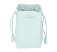 OFFAXE Bolsa con cordón de Cuero PU, Bolsa con cordón portátil, Organizador de Almacenamiento Universal Impermeable para cámaras instantáneas, 11,5 x 7,5 x 19,5 cm/4,5 x 3 x 7,7 Pulgadas. (Verde)