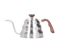 OFFAXE Théière acier inox , théière avec infuseur bec verseur pour café et thé, ustensile cuisine, maison bureau restaurant café hôtel camping événements (1,2 L)