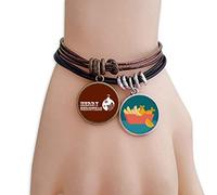 offbb Bola de Nieve de Navidad Flor Color Sorpresa Pulsera Brazalete Cuerda Fichas
