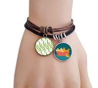 offbb Combinación de hortalizas y cebollas Pulsera Brazalete Cuerda Fichas