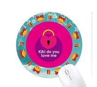 offbb Ingles - emocionales Letras Muestran Amor Mouse Pad Mousepad Redondo de Goma