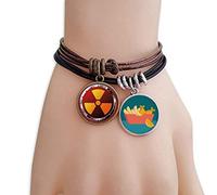 offbb Logo sustancias radiactivas Advertencia Pulsera Brazalete Cuerda Fichas