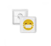 OFFbb máscara enferma Amarillo Lindo de Chat en línea pbt Nombres de Teclas de Teclado mecánico Blanca OEM no Marcado Imprimir