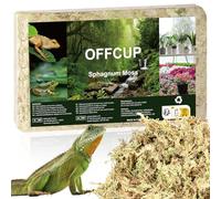 OFFCUP 150g Natural Musgo Sphagnum, Musgo de Bosque Seco, Bloque de Sustrato de Terrario, Musgo para Aumentar la Humedad del Aire para Reptiles Tortugas Ratones