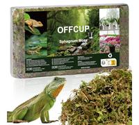 OFFCUP 500g Natural Musgo Sphagnum, Musgo de Bosque Seco, Bloque de Sustrato de Terrario, Musgo para Aumentar la Humedad del Aire para Reptiles Tortugas Ratones