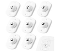 OFFCUP 8PCS Mini Ruedas Adhesivas Giratorias, Rueda Para Muebles con 1 Rodamientos de Bolas, Pequeñas Rueda Autoadhesivas de 360°Rueda de Bolas para Muebles Pequeñas Mesita Caja (Blanco)