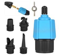 OFFCUP Adaptador de Válvula, Bomba de Aire Sup Convertidor con 4 Boquillas, Bomba de Aire Multifunción Inflable Válvula Adaptador Accesorios para Paddle Board Canoa Kayak Bote Inflable