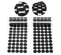 OFFCUP Adhesivo Redondo, 1.5cm Autoadhesivo Puntos Adhesivo, 510 pares Adesivos Redondos Moedas, Gancho y Bucle Puntos Autoadhesivo para Bricolaje, Manualidades, Pegar Fotos y Sobres (Negro)