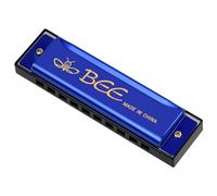 OFFCUP Armónica Diatónica, 10 Agujeros Harmonica Blues, 20 Tonos Diatónica en Do, Armónica Juguete con Bolsa de Almacenamiento para Principiantes Niños Estudiantes Adultos Como Mejor Regalo - Azul